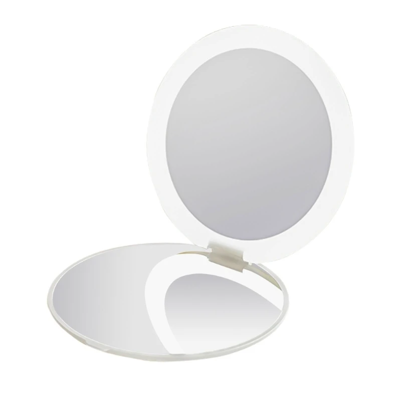 Kosmetikspiegel, Reisespiegel, LED-Kompaktspiegel, Handspiegel