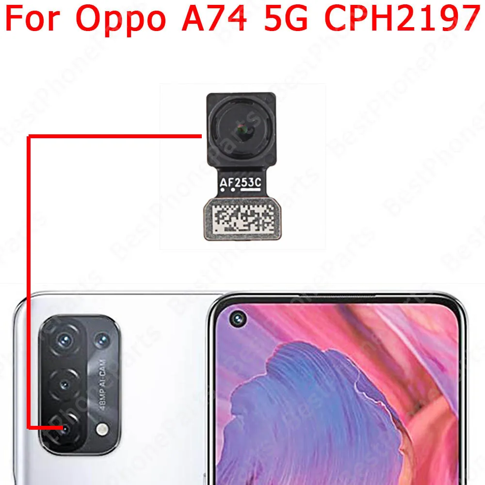 Front Big Back View Selfie Rear Facing Camera Module For OPPO A71 A72 A73 A74 Replacement Repair Spare Parts Flex Cable