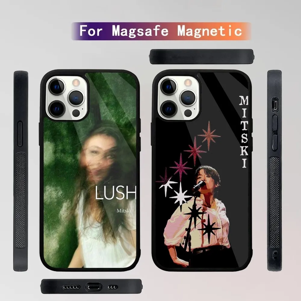 M-Mitski Singer   Phone Case For iPhone 15,14,13,12,11,Plus,Pro,Max Mini Magsafe Magnetic Wireless Charging