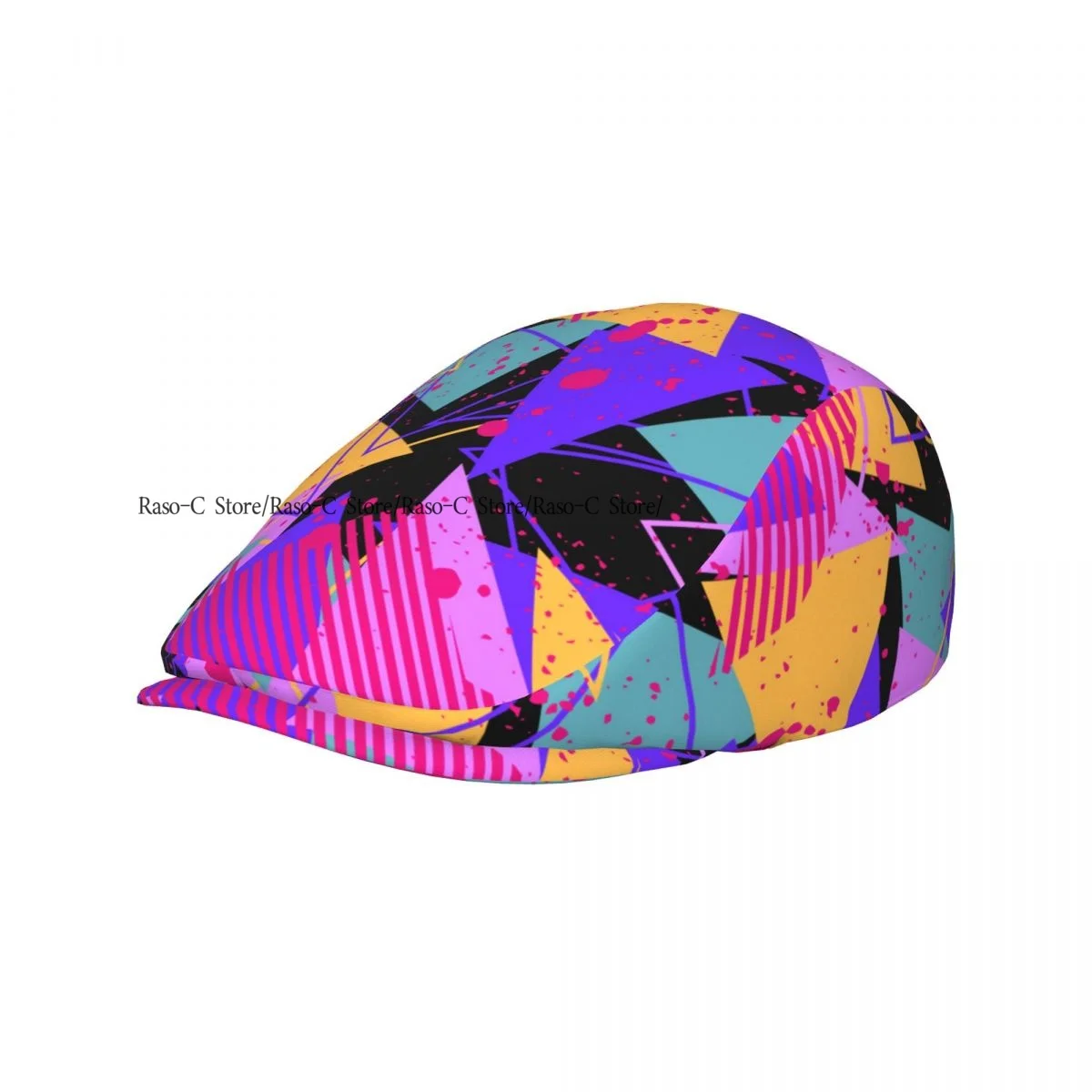 Spring Summer Adult Flat Cap Abstract Dots Geometric Unisex Newsboy Ivy Cap Light Thin Forward Beret Outdoor Hat