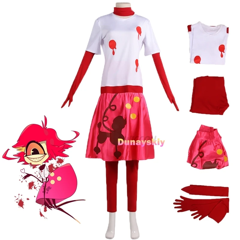 

Hazbin cos hotel Niffty Cosplay Costume Uniform Suit Female Sinner Demon Hotel Halloween Carnival Christmas Dress Anime Cosplay