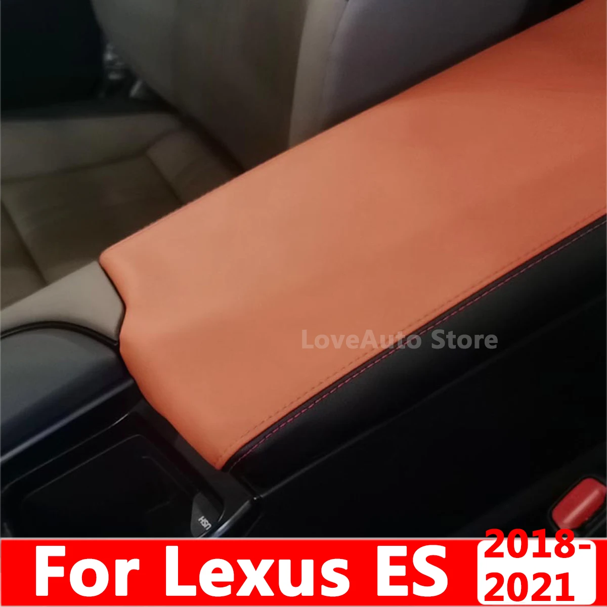 

For Lexus ES ES200 ES260 ES300h Central Armrest Box Protective Cover Interior Decorative Pad Accessories 2018 2019 2020 2021