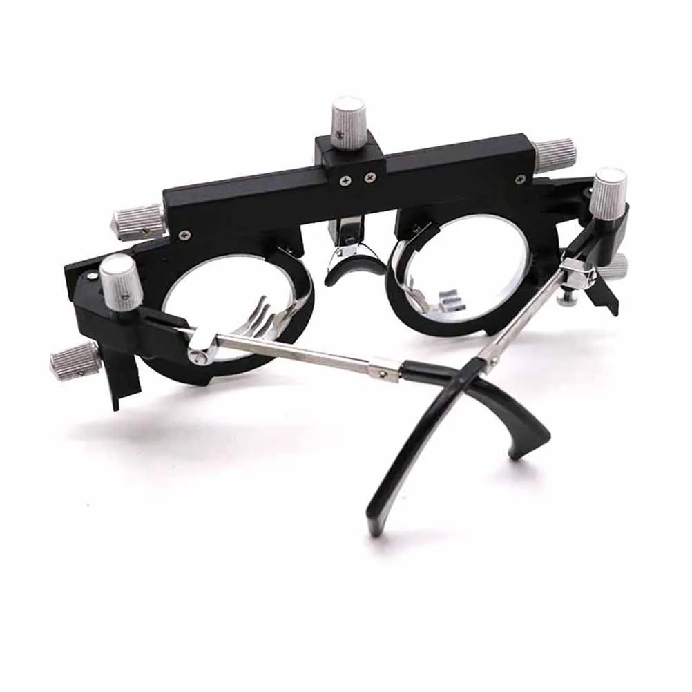 

Adjustable Trial Lens Frame Silver Black Optical Frame Eye Optometry Tool Pd 48-80Mm Lightweight Metal Plastic Professional
