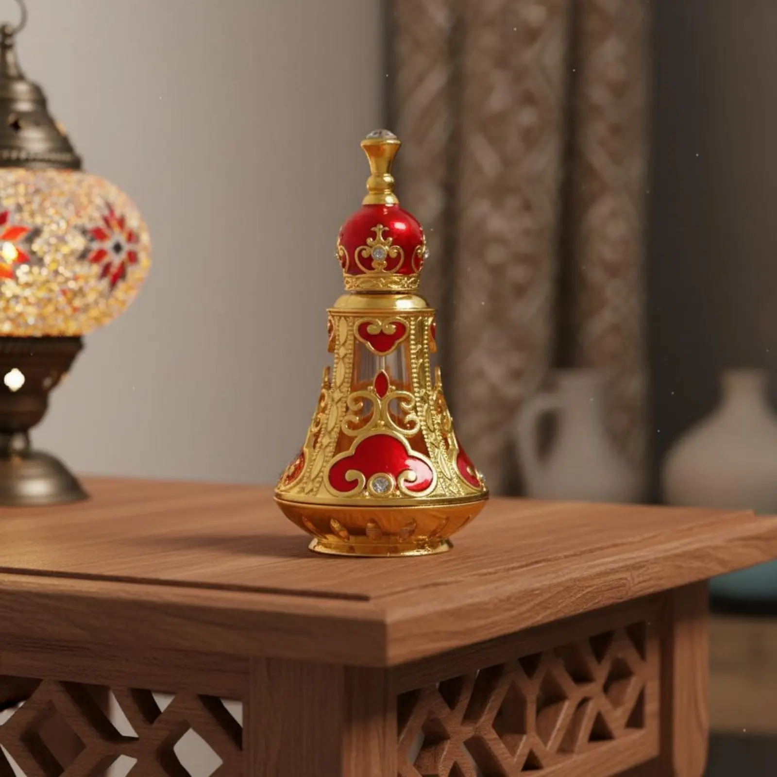 

Декоративный флакон для парфюма в ближневосточном стиле, ручная работа, тонкая работа, для женщин