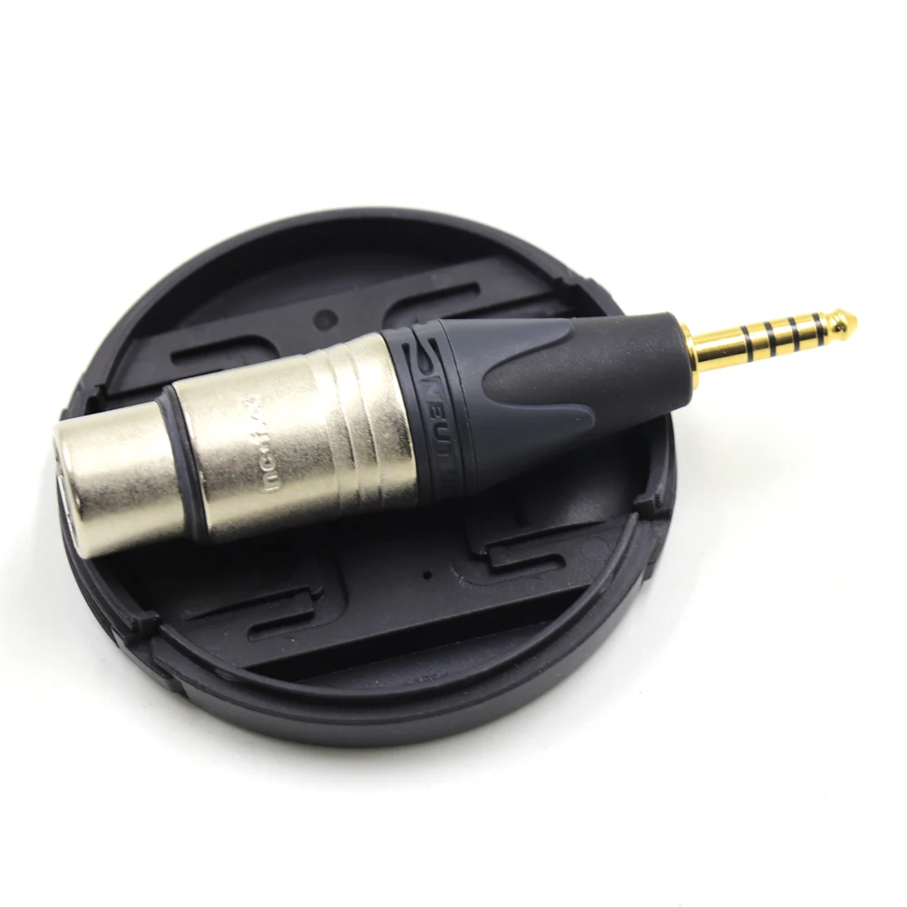 High Quality NEUTRIK 4 Pin XLR Female to 4.4mm Balanced Male Gold-Plated Adapter Male female Plug