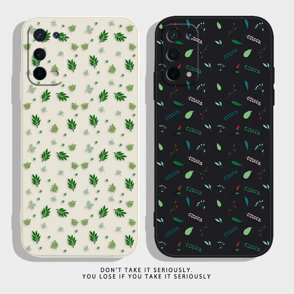 Rainforest Leaf Phone Case For OPPO A52 A54 A55 A57 A78 A72 A73 A74 A91 A93 A92S A94 A95 A96 A97 4G 5G Case Funda Shell Capa