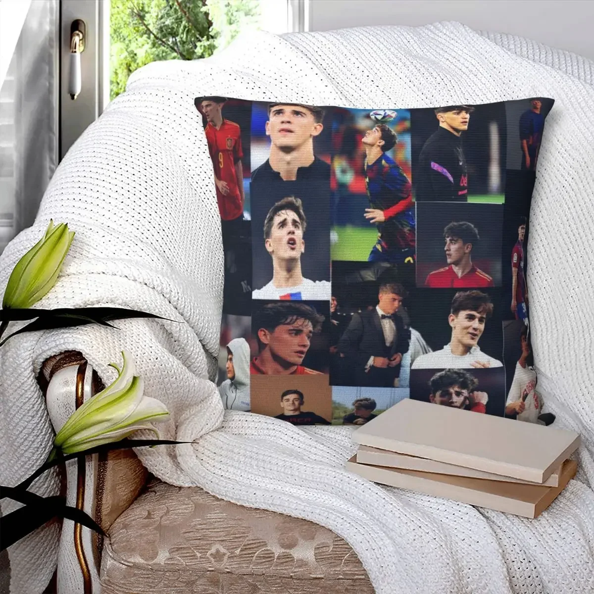 Pablo Gavi Best Cover Pillowcase Double-sided Printing Cushion Cover Decorative Sport Spain Football Pillow Case Cover Home