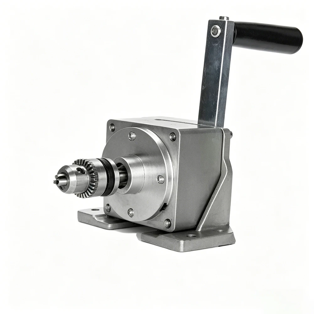 

Manual Tapping Machine High Precision Hand Crank Tapper Portable Drilling Threading Machine 0.6mm-6mm Tap Chuck for Metal Proces