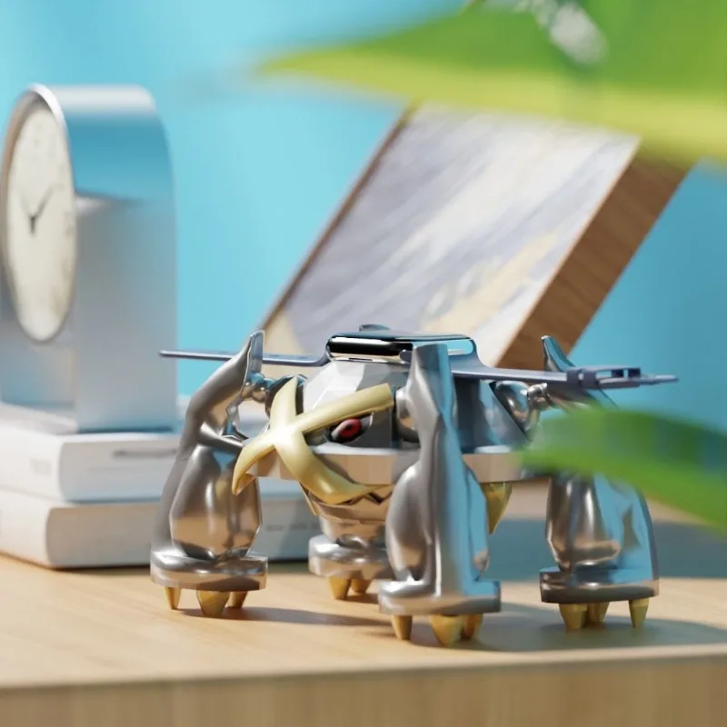 Metagross Uhr Ladestation Anime Charakter Uhr Ständer Kinderzimmer Dekoration Ornament Uhr Ständer Geburtstag Geschenke