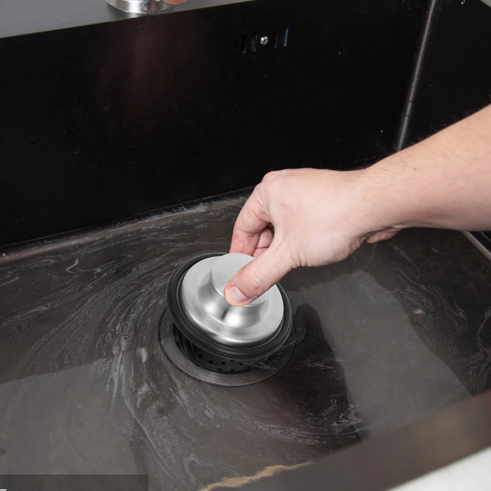 

Пробка для кухонной раковины, резиновая сливная пробка для вывоза мусора, легкая посадка, безопасная фиксация, предотвращает сброс, универсальное использование, посудомоечная машина