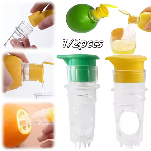 1/2pcs Manual Lemon Juicer Portable Lemon Squeezer Washable For Lemon Orange Limes Citrus Easy Juice Extractor Kitchen Sttuff