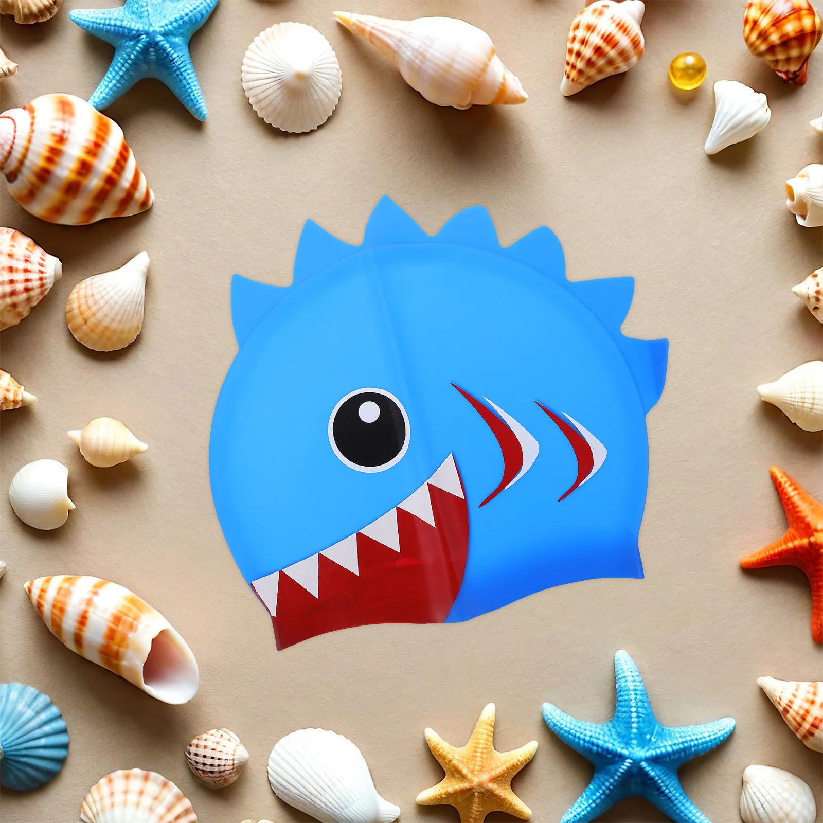 

Swimming Caps Silicone Waterproof Adorable Swim Hat Anti-Slip Design Superior Flexibility Protect Ears