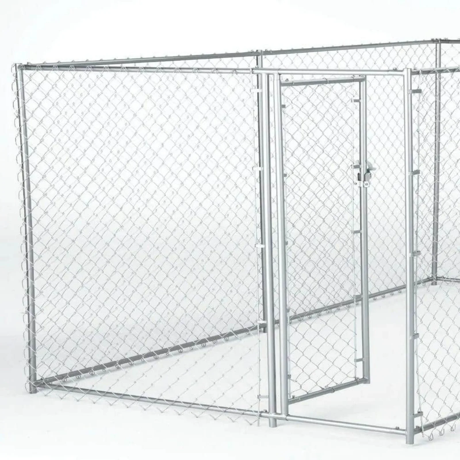 US 6 ft. H x 5 ft. L - 2-in-1 Galvanized Chain Link with PC Frame Box Kit