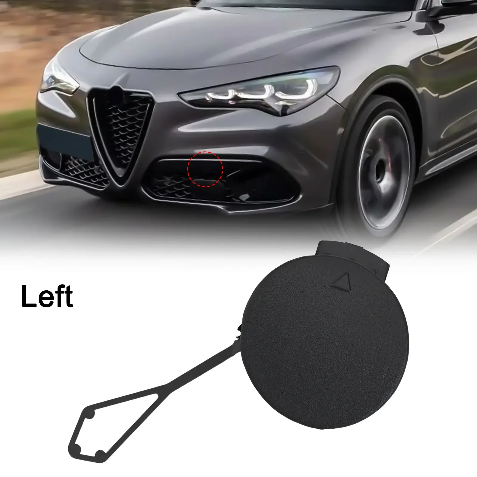 

Car Repair Vehicle Maintenance Primed Bumper Tow Hook Cover Primed Bumper Cover Automotive Part Car Accessories Front Side Part