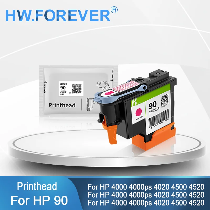 

Печатающая головка для принтера HP 90 C5054A C5055A C5056A C5057A 90 Печатающая головка для принтера HP DesignJet 4000ps 4020 4500 4520