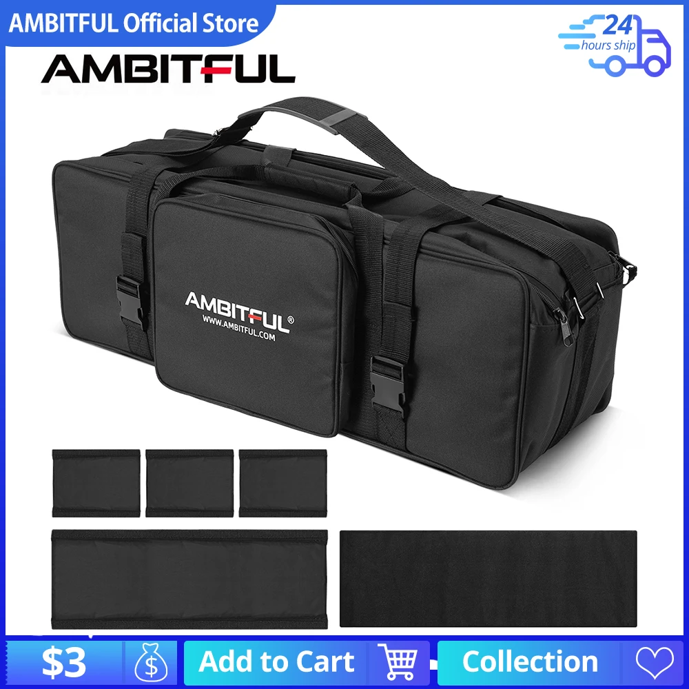 

Portable Carry Bag Studio Flash Light & Tripod Light Stand Carry Bag for Photography Studio Flash Bag Kits