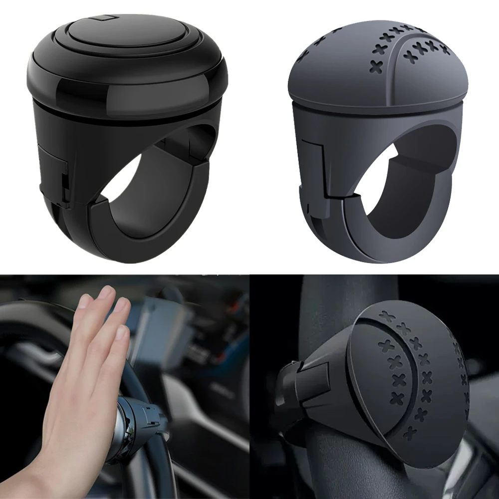 

Turning Steering Wheel Booster Spinner Knob 360 Degree Rotation Metal Bearing Power Handle Ball Shaped