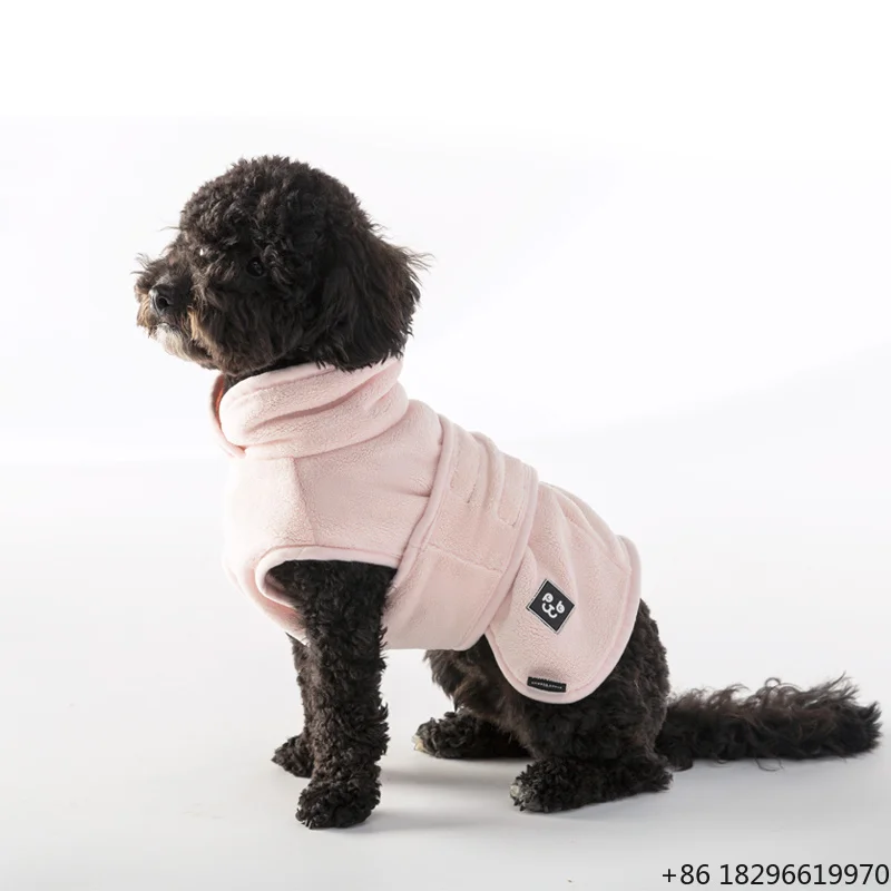 Microfiber Super Absorbent Pet Drying Coat Quick Dry Dog Bathrobe Gown