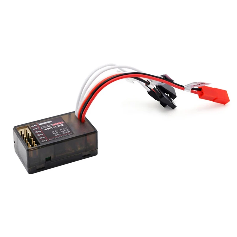 RC 10A Brushed ESC Electric Speed Controller W/Brake Integrated Light for RC Model