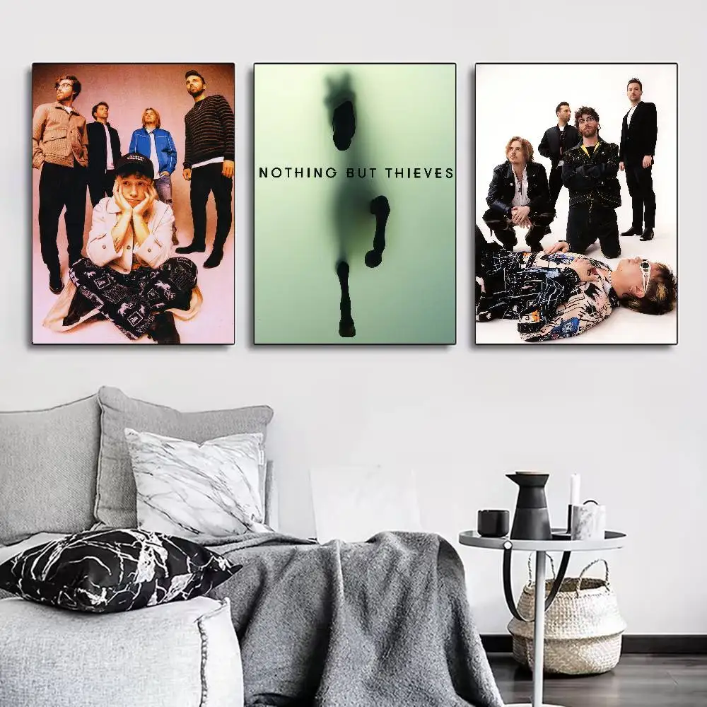 N-Nothing But Thieves Poster for Living Room, Bedroom, Office, or Bar, Frameless, Indoor Use, Bedroom Wall Art.