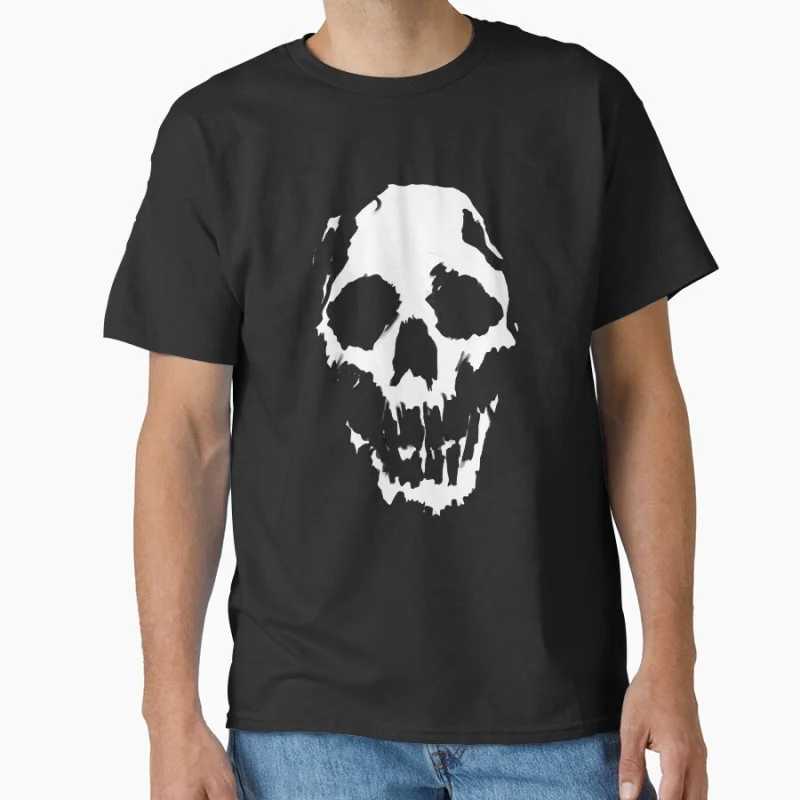 

Scull horror death gothic gift punk pattern scary halloween gift T-shirt for men Large size Tops S-6xl