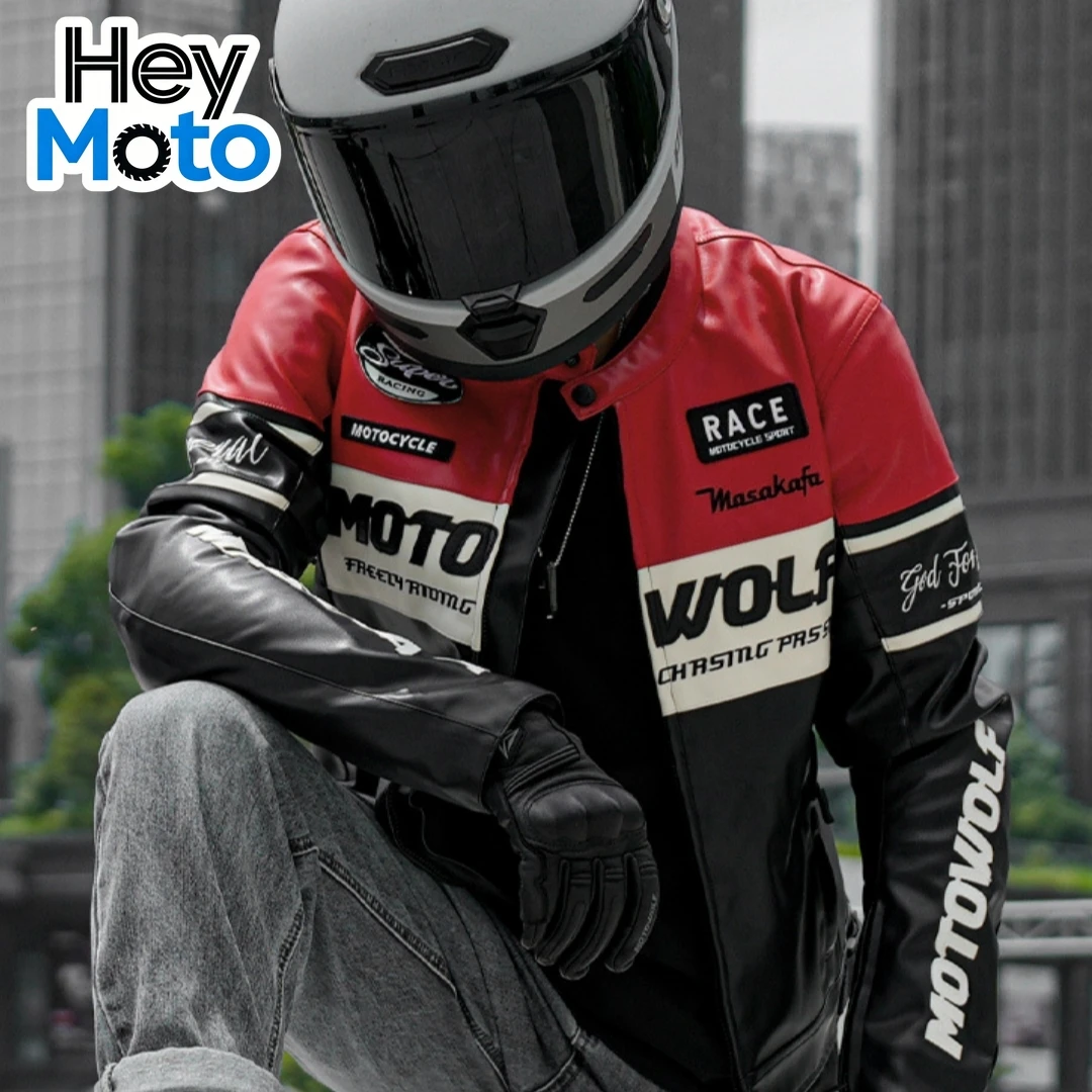 

Motorcycle Vintage Leisure Leather Jacket PU Leather Work Clothes Outdoor Riding Clothes Anti Fall Equipment Wear-resisting