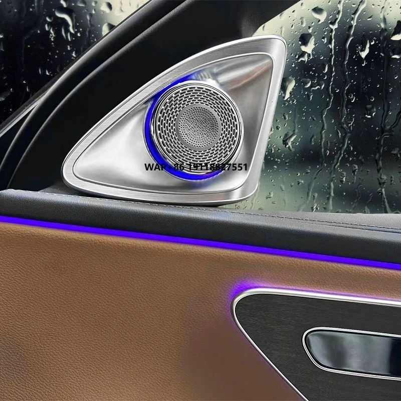 OEM سماعات سيارة مخصصة الصوت مكبر الصوت LED المحيطة الزخرفية ضوء 4D الدورية ثلاثة أضعاف مكبرات الصوت ل E الفئة W214