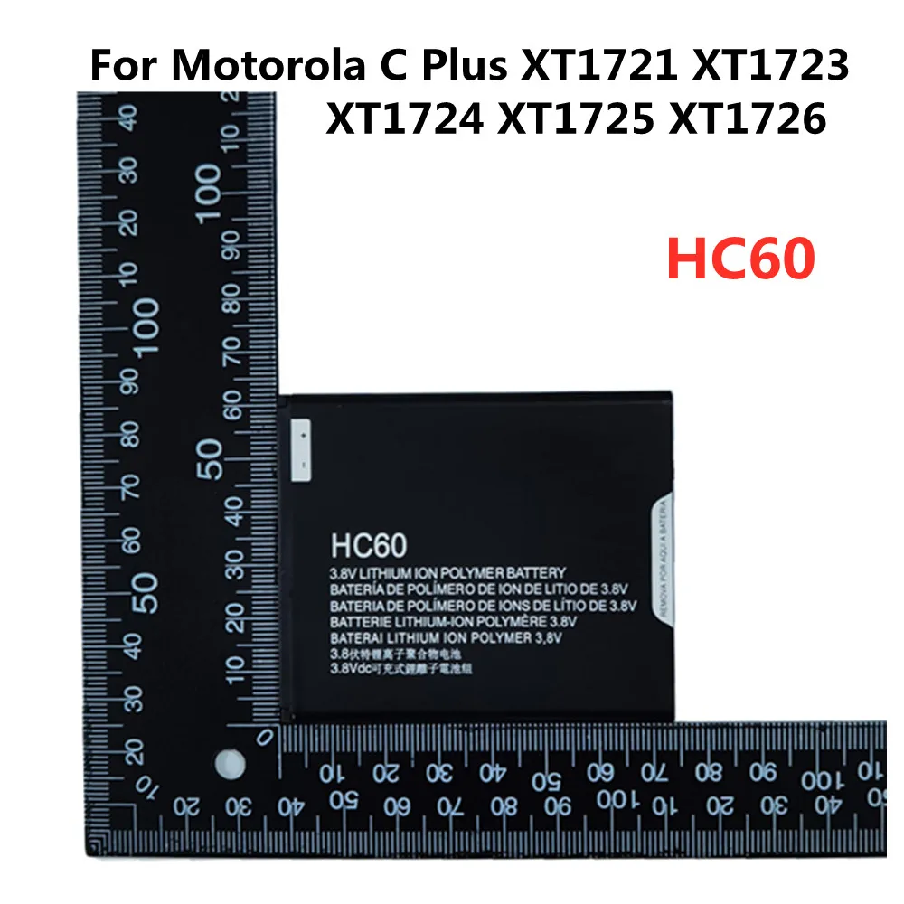 High Quality 4000mAh HC60 Rechargeable Battery For Motorola Moto C Plus Dual SIM XT1723 XT1724 XT1725 Smart Cell Phone Batteries