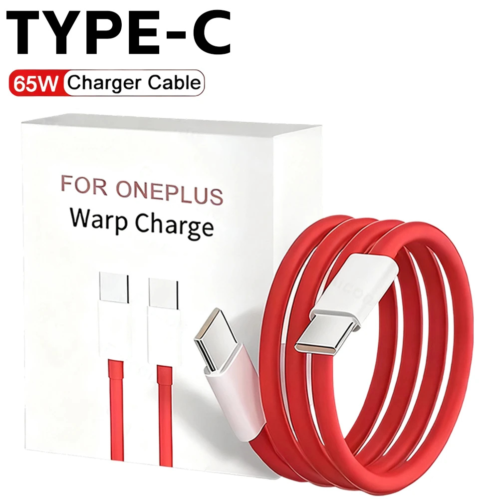 

65W USB C To Type C Fast Charging Cable for OnePlus 12 11 10 9 8 7 Pro 7t 9R Pro Fast Data Transmission Line for Samsung Xiaomi