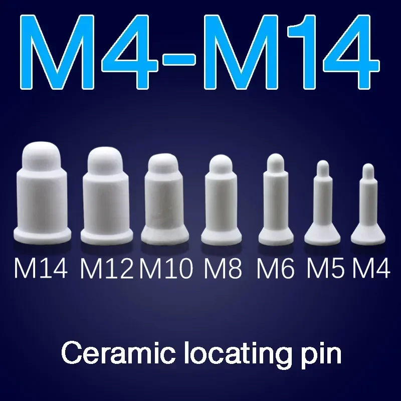 10pcs M4 M6 M8 M9 M10 M12 M13 M14 Ceramic Locating Dowel Pin Insulation Ceramic Sleeve Spot Welding Machine Pins Accessories