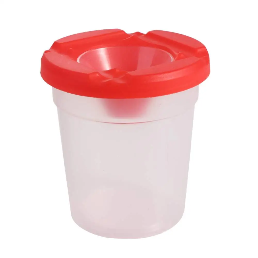

Multifunctional Painting Pen Washing Cup Convenient Transparent Childrens Paint Cups Plastic Anti Paint Cups School