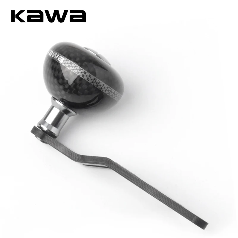 Kawa 1pc Fishing Reel Handle Carbon Fiber Materails Super Light Suit For Shi/D/Ab Series Casting Double Reel Handle AccessoryDIY