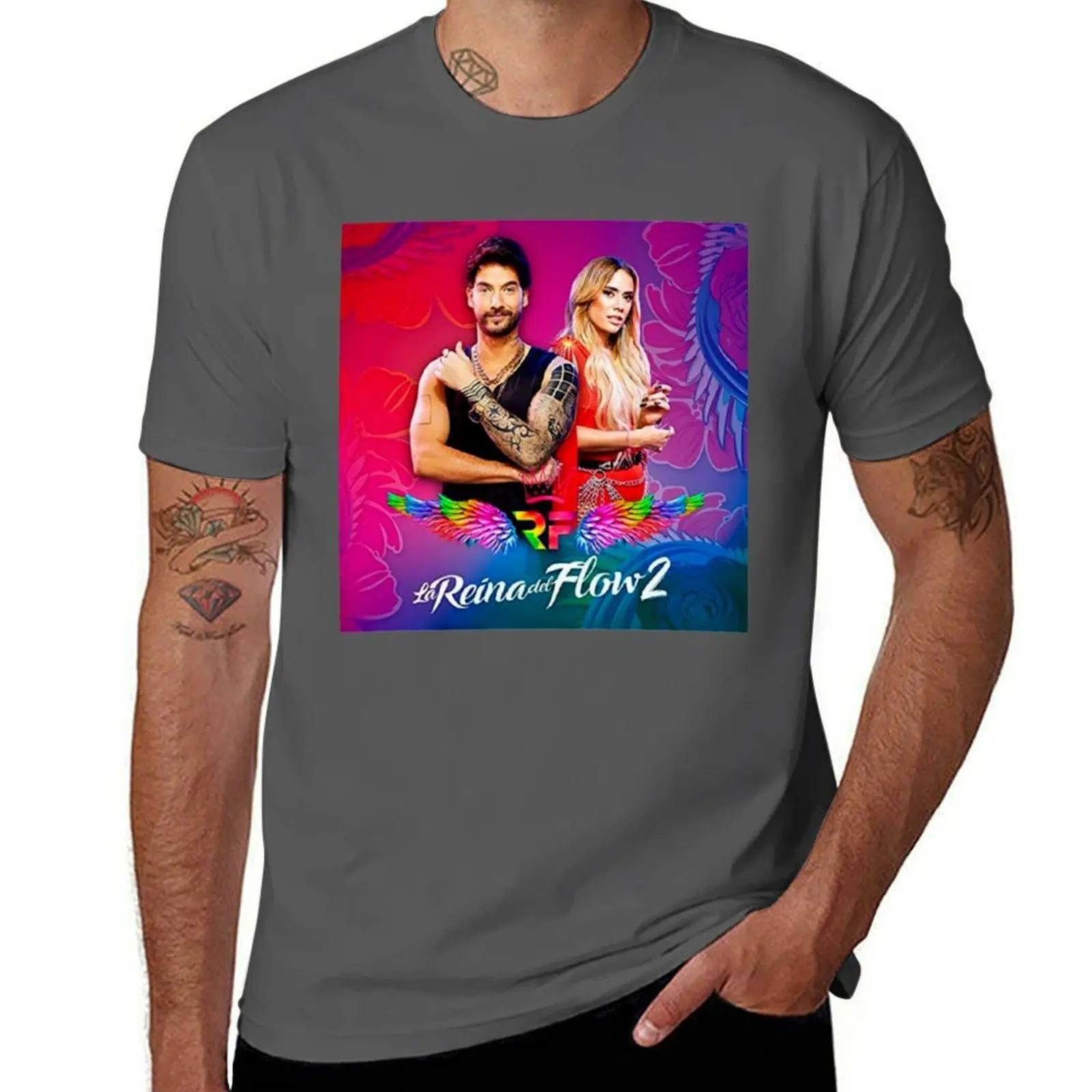 

La Reina Del Flow Classic T-Shirt Plus Size Workout Short Sleeve Top
