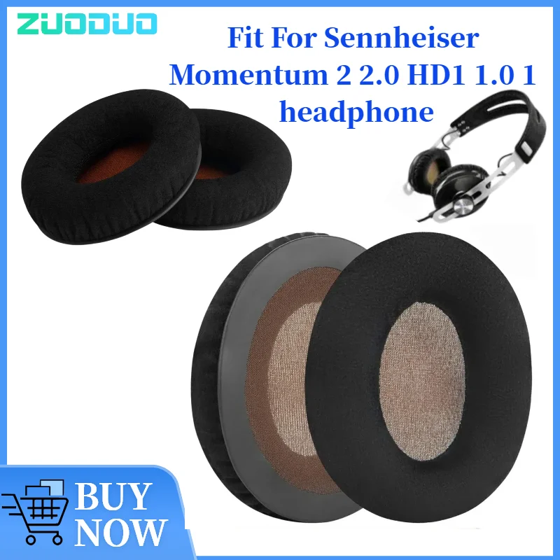 

1pair Ear Pad For Sennheiser Momentum 2 2.0 HD1 1.0 1 Headset Gamer Replacement Headphones Memory Foam Earpads Ear Pads Cover