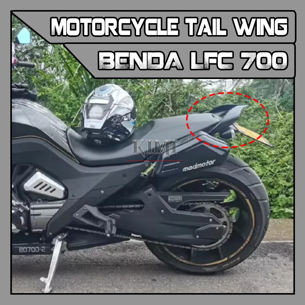 Acessórios de Modificação para Motocicleta BENDA LFC700 LFC 700: Asa Traseira, Acabamento Traseiro, Anel de Carenagem e Aleta Traseira