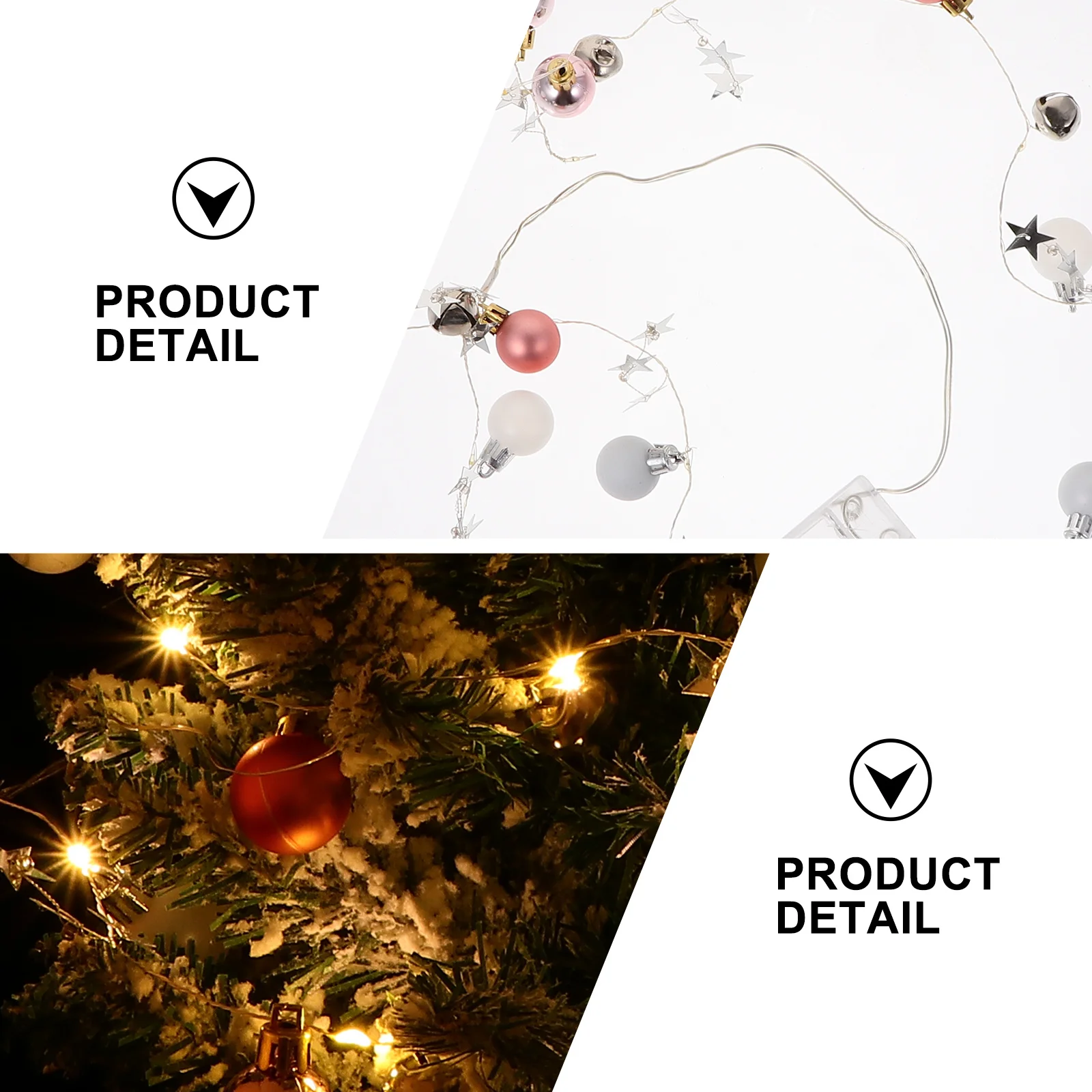 1 قطعة عيد الميلاد LED سلسلة ضوء الكرة جرس تصميم الوردي معلقة الديكور أضواء الغلاف الجوي داخلي في الهواء الطلق