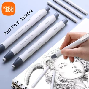 Khinsun Press Retractable Pencil Rubber Correction Pencil Pen Pen Rubber Written School Material 8 Main Sales School Rubbers - №2
