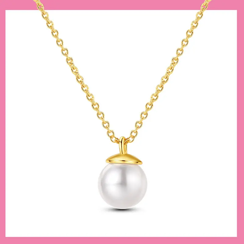 

Ожерелье из стерлингового серебра 925 пробы с блестящим золотым австралийским белым жемчугом для женщин, ожерелье, ювелирные изделия, подарок