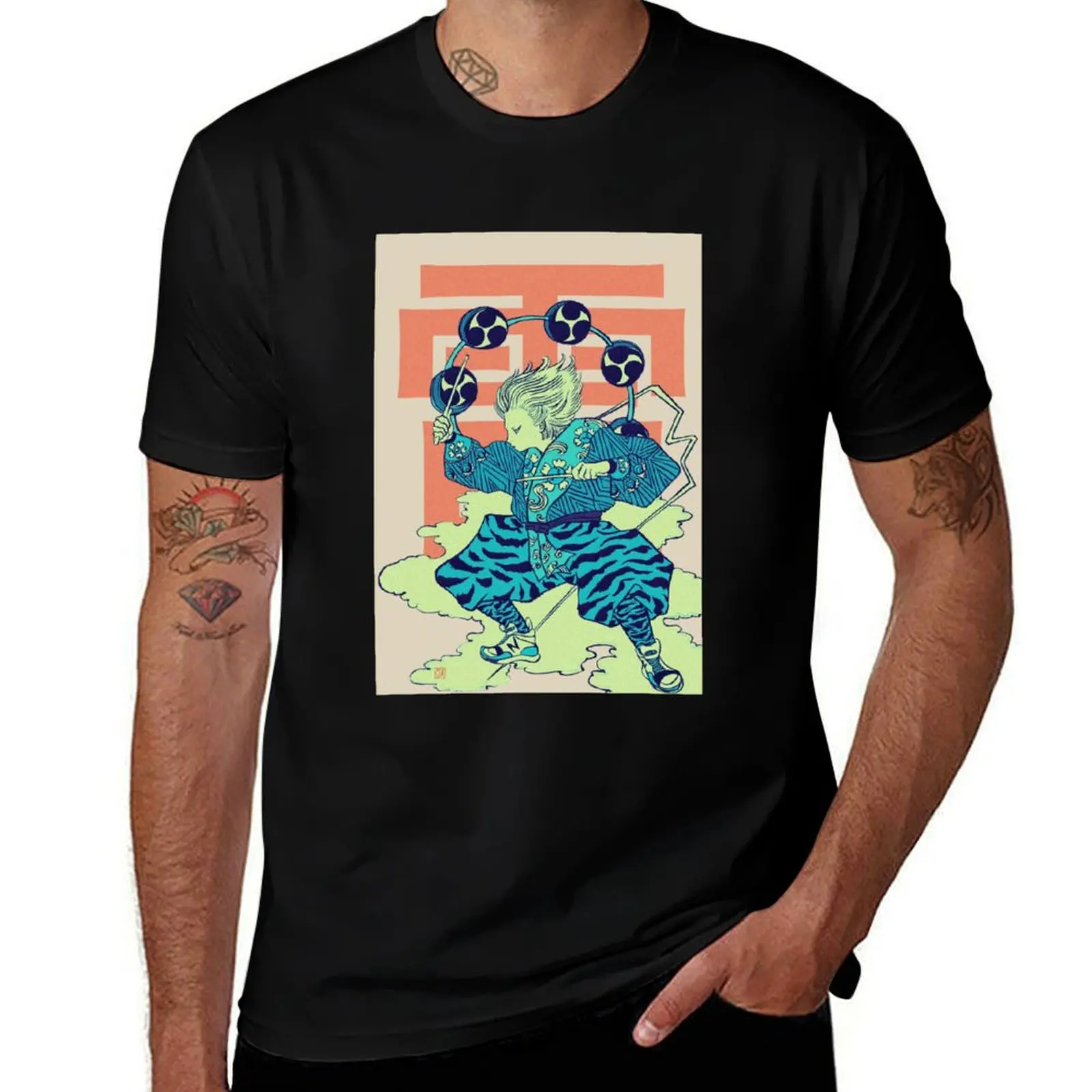 

RAIJIN T-Shirt t shirt personalised t shirts for man graphic cars T-Shirt