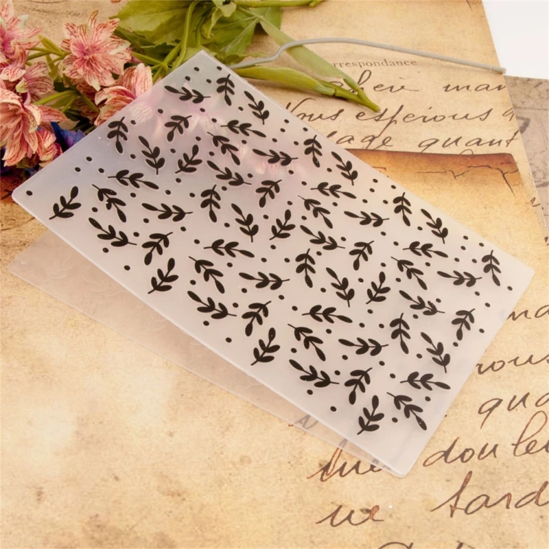 Flower Clock Embossing Folder Embossing Stencils Plastic Embossing Templates DIY Drop shipping