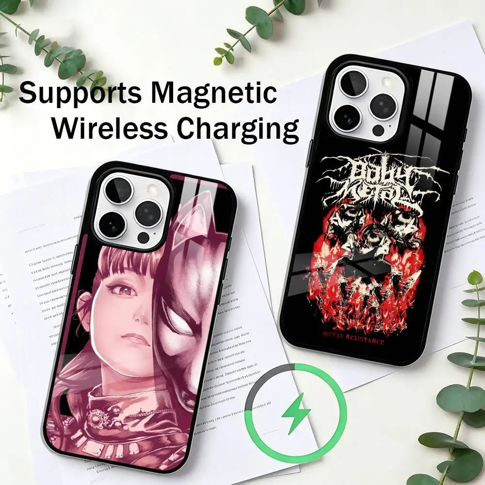 

Heavy Metal BABYMETAL Phone Case For iPhone17,16,15,14,13,12,11 Plus,Pro Compatible with magnetic wireless charging