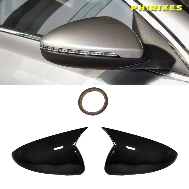 For KIA K3 Cerato Forte 2019 2020 2021 2022 Rearview Side Mirror Cover Wing Cap Exterior Door Rear View Case Trim Carbon Fiber