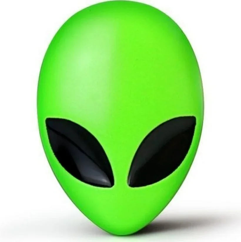 3D Car Stickers Metal Alien Side Standard Modified Alien Emblem Motorcycle Car Body Styling Car Head Cover Sticker