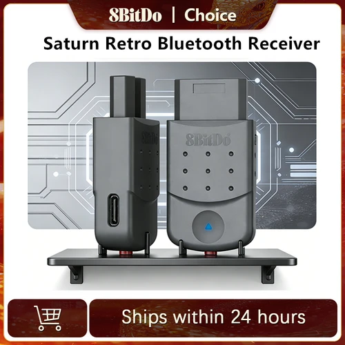Receptor Bluetooth Retro 8BitDo Saturn Windows, para Xbox Series, Gamepad Xbox One, Switch Pro y Dongle de controlador PS5/PS4