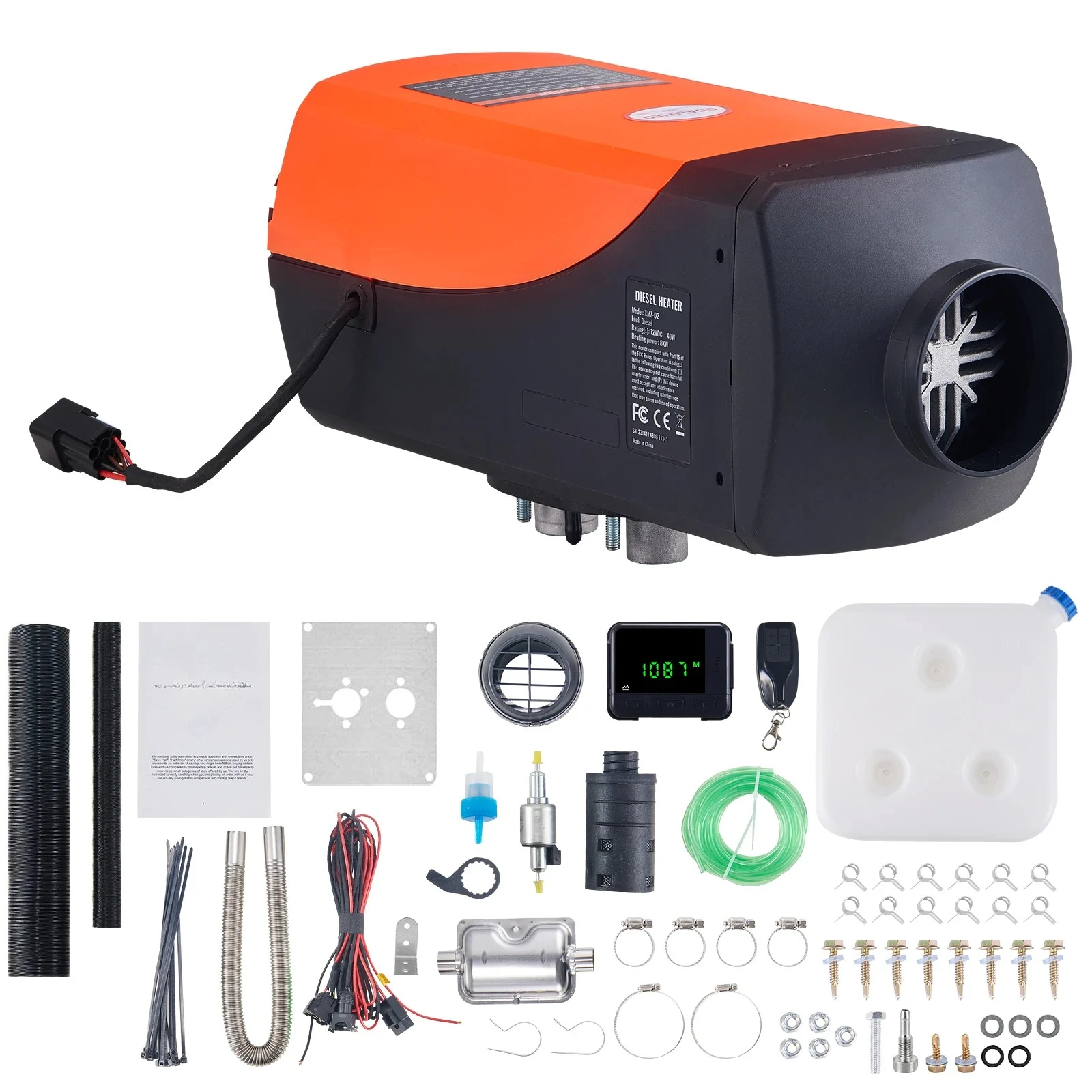 

2/5/8KW Car Heater Diesel Air Heater 12V With Low Noise Remote Control Truck Boat Bus Trailer Air Diesel Parking Heater