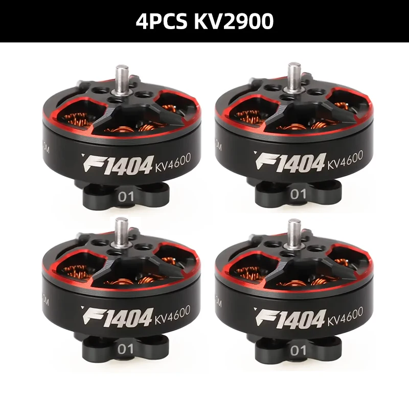 T-motor F1404 1404 2900 3800 4600KV 3-4S Lipo FPV borstelloze motor 1,5 mm as 2,5-4 inch Cinewhoop Dutcted RC Racing Drones DIY