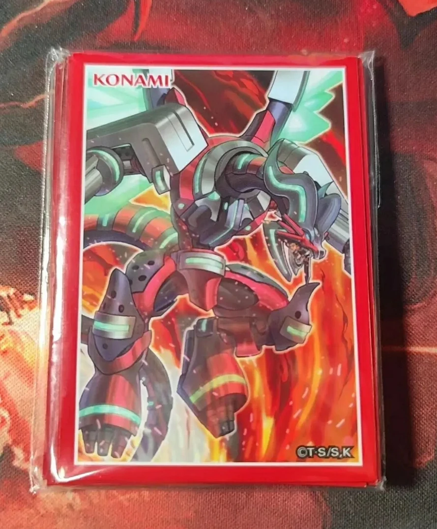 20Pcs Yugioh KONAMI Duel Monsters Borreload Dragon Official Collection Sealed Duelist Card Protector Sleeves