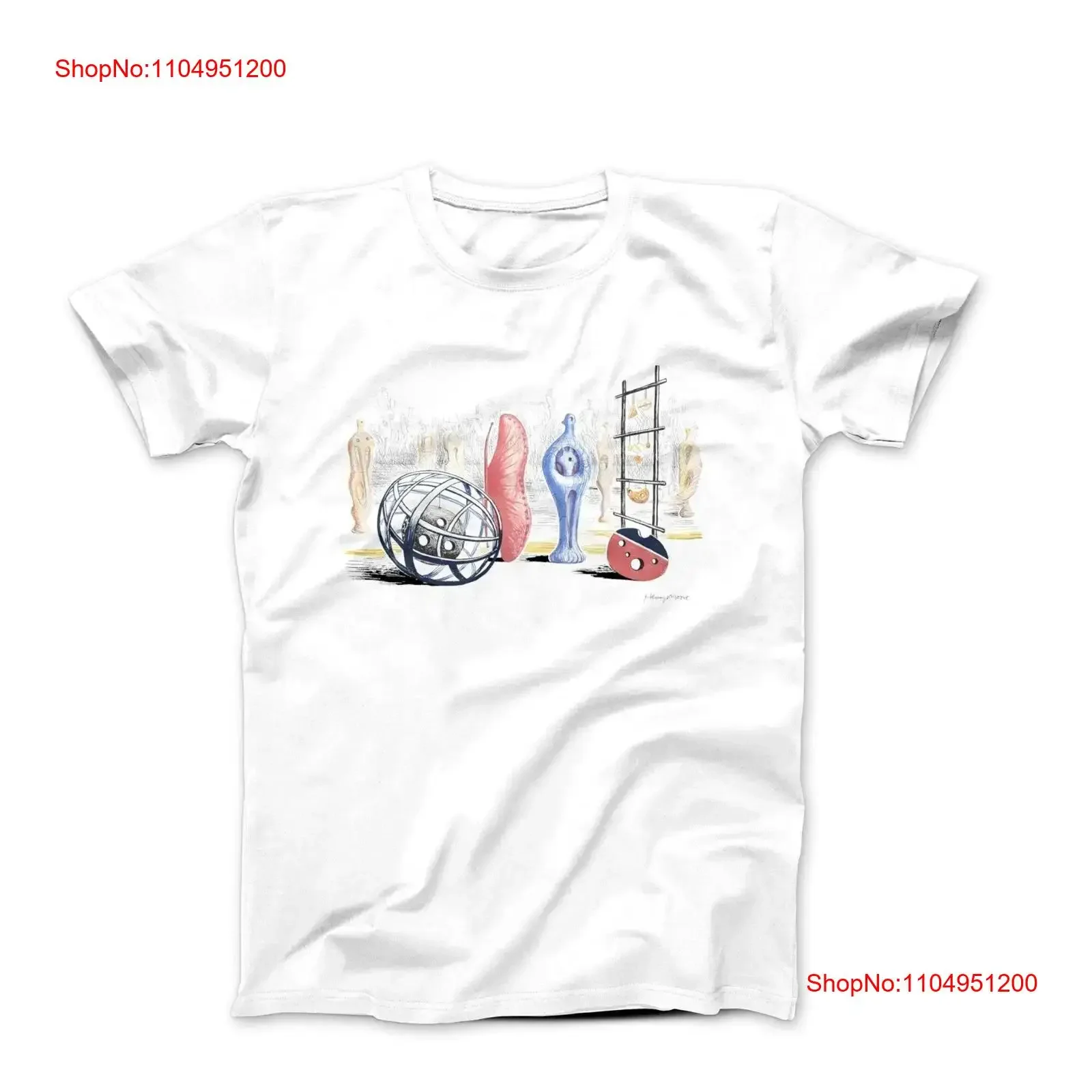 

Скульптурные предметы Генри Мур, 1949 год, художественная футболка, винтажная стираная уличная одежда, удобная слегка дизайнерская одежда, модная домашняя одежда