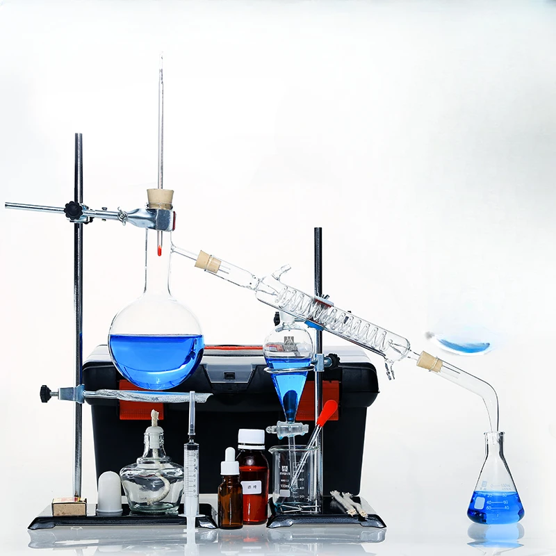 

A complete set of chemical experimental equipment for refining essential oil units in distillation units