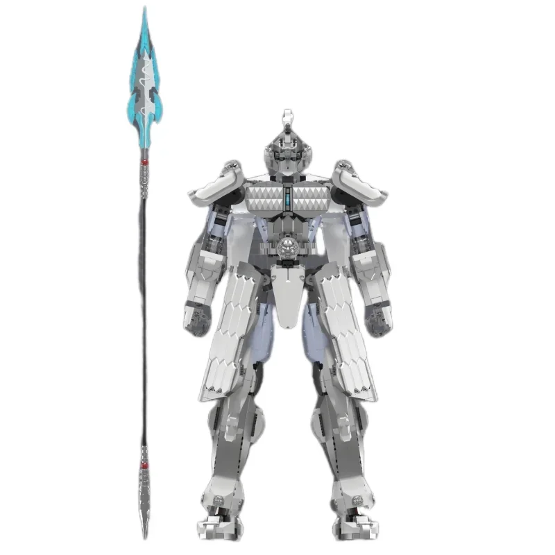 New Three Kingdoms Zhao Yun Electroplating Mecha Huge Movable Robot Puzzle Children's Educational Building Blocks Toy Boy Gift